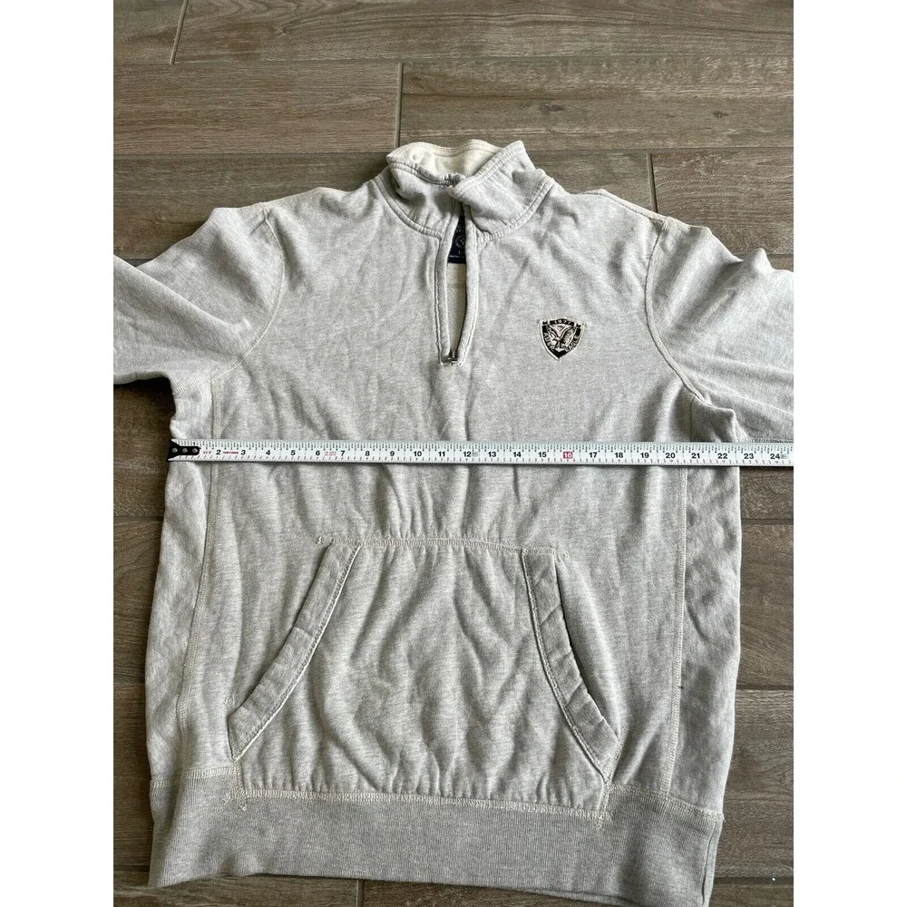 1977 American Eagle 1/4 Zip Pullover Sweatshirt  Mens Size Large Gray